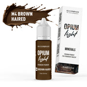 AS Pigments - Pigment mineral pentru sprâncene cu păr M4 MARRON (OPIUM LIGHT)