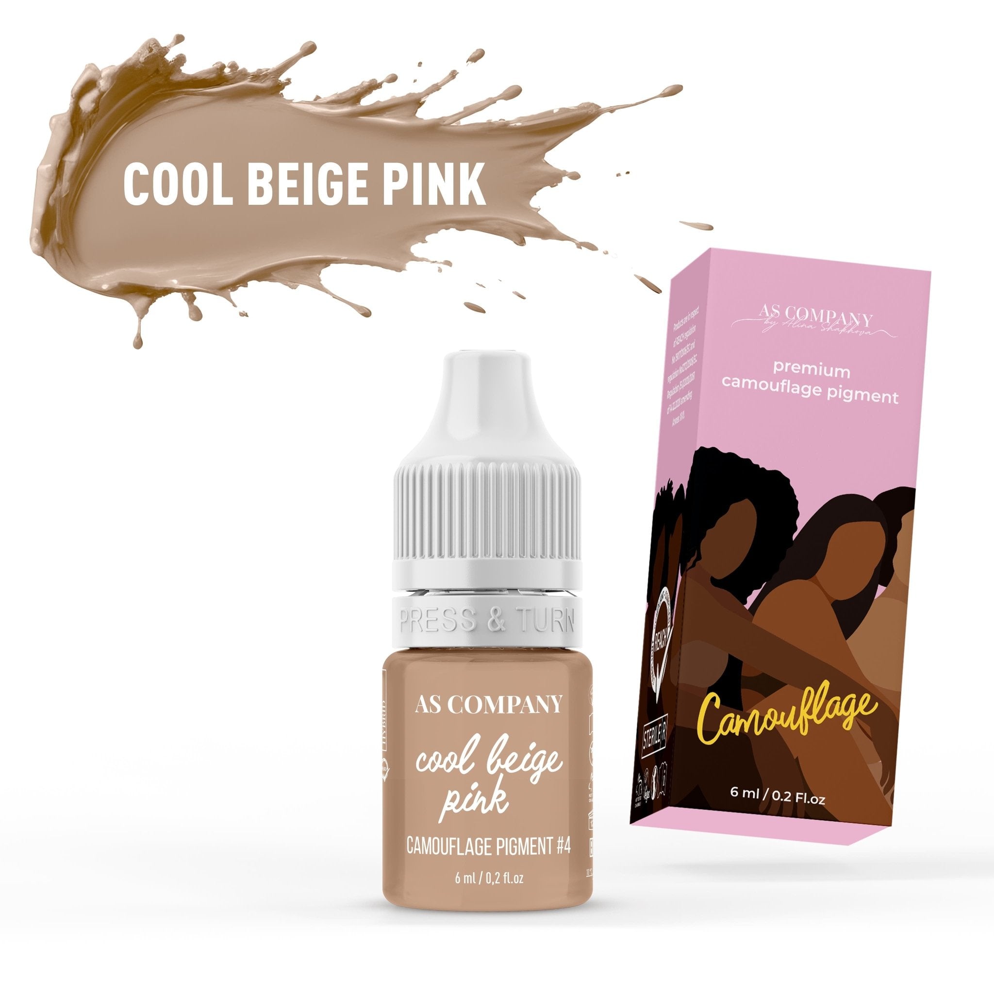 AS Pigments - COOL BEIGE PINK 6ml - Mr.PMU