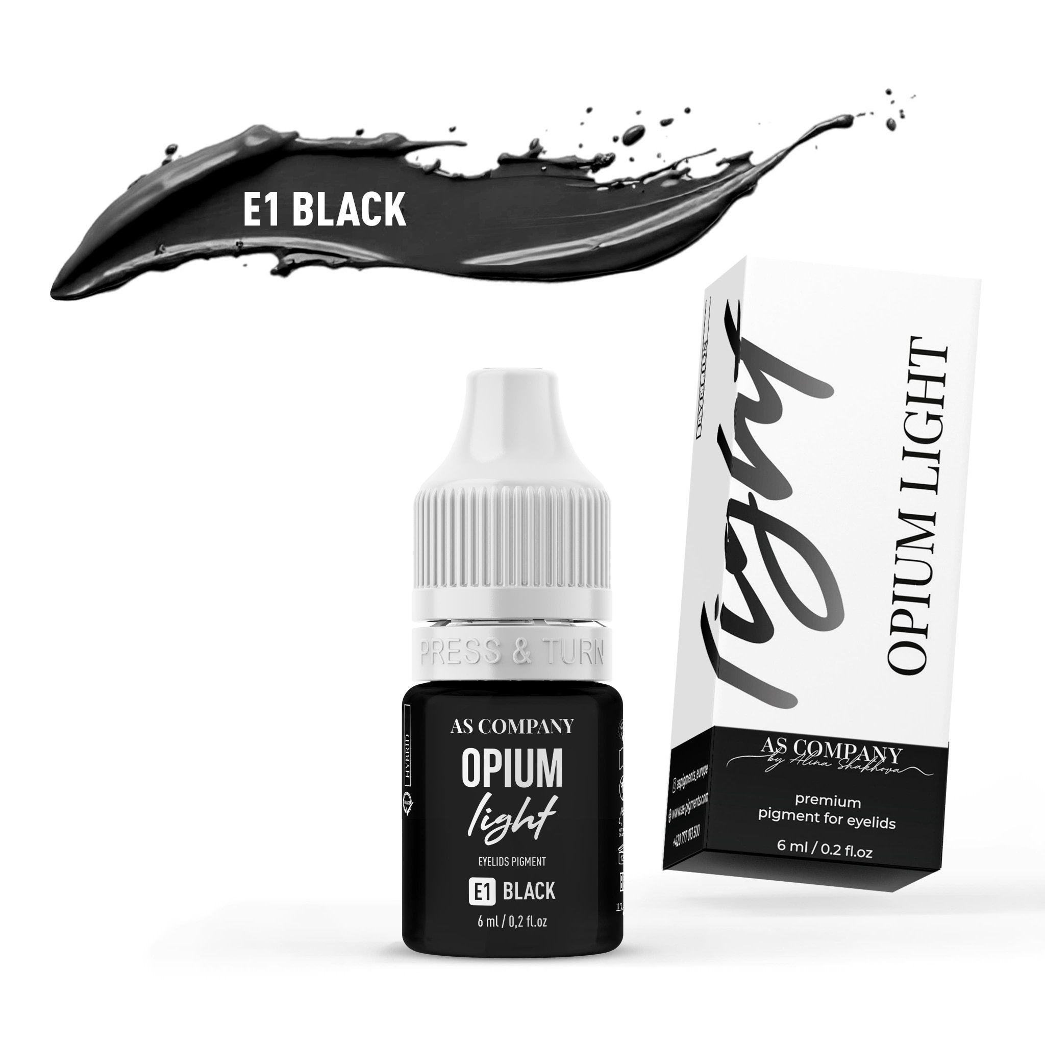 AS Pigments - E1 BLACK 6 ml - Mr.PMU
