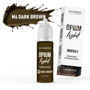 AS Pigments - M6 DARK BROWN mineral eyebrow pigment (OPIUM LIGHT) - mrpmu