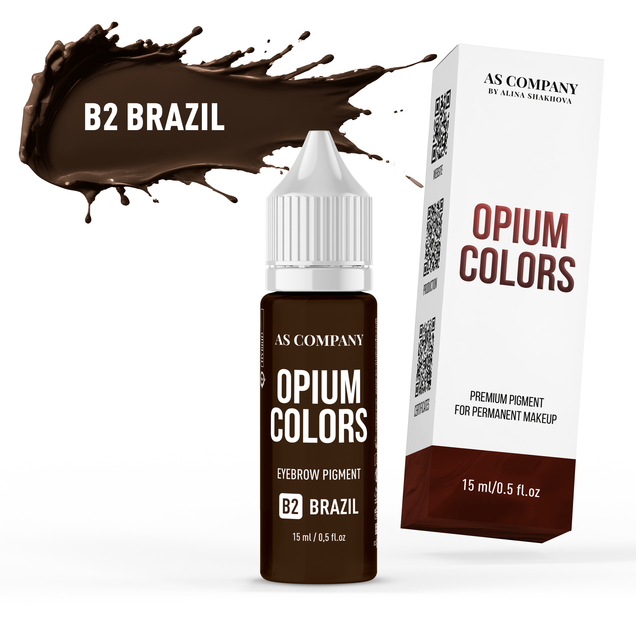 AS Pigments - OPIUM COLORS B2 BRAZIL Brow Pigment - mrpmu