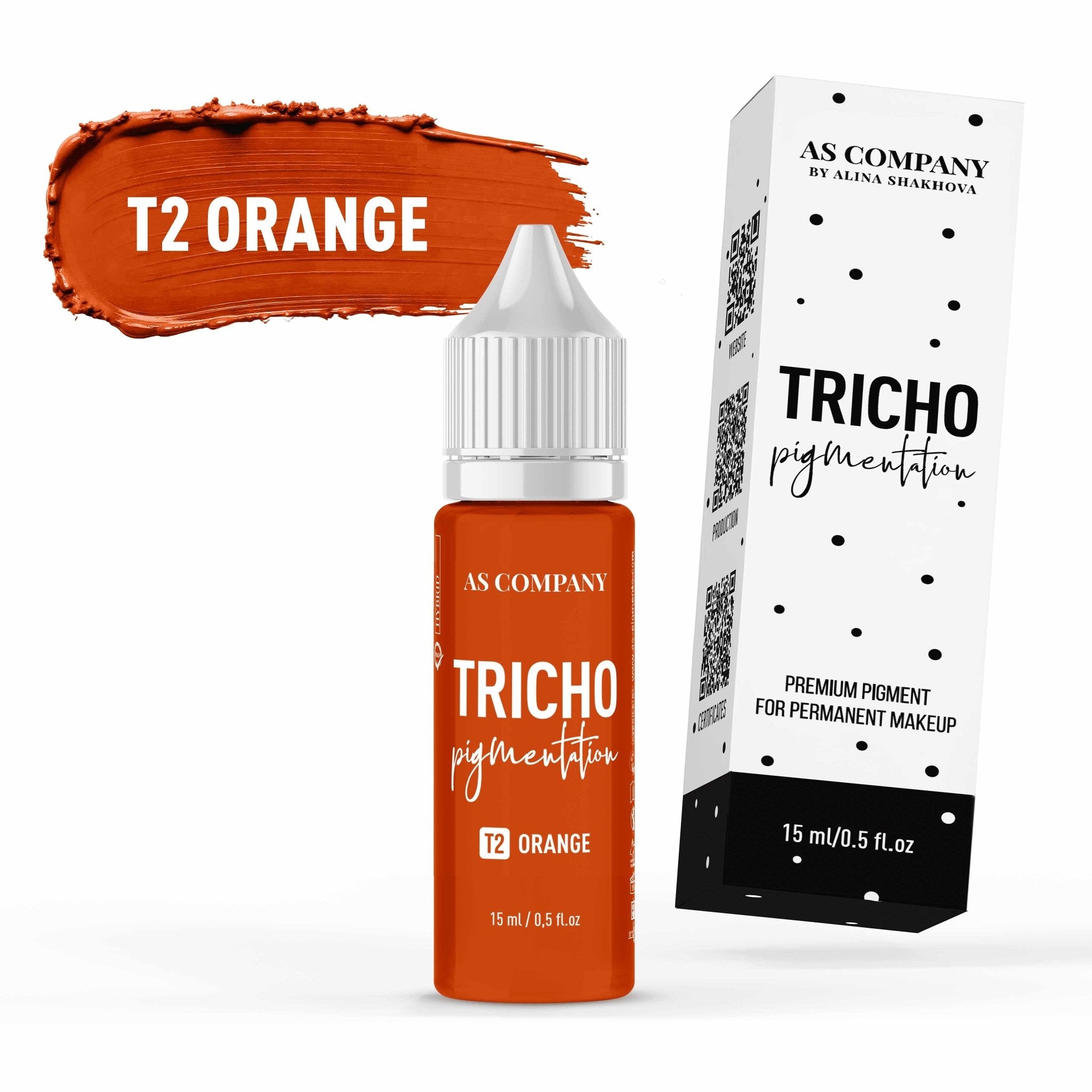 AS Pigments - T2 ORANGE 15ml Trichopigmentation - Mr.PMU