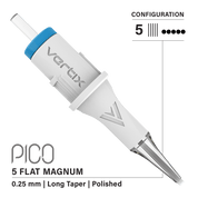 Confezione da 20 cartucce Vertix Pico Magnum Flat Long Taper - mrpmu