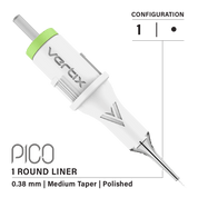 Confezione da 20 cartucce Vertix Pico Round Liner Medium Taper - mrpmu