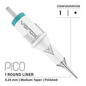 Confezione da 20 cartucce Vertix Pico Round Liner Medium Taper - mrpmu