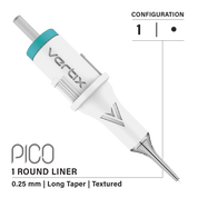 Confezione da 20 cartucce Vertix Pico Round Liner Textured Long Taper - mrpmu