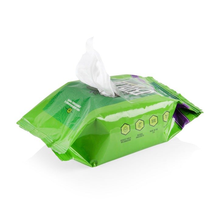 Confezione da 40 salviette BIOTAT Numbing Green Soap - mrpmu