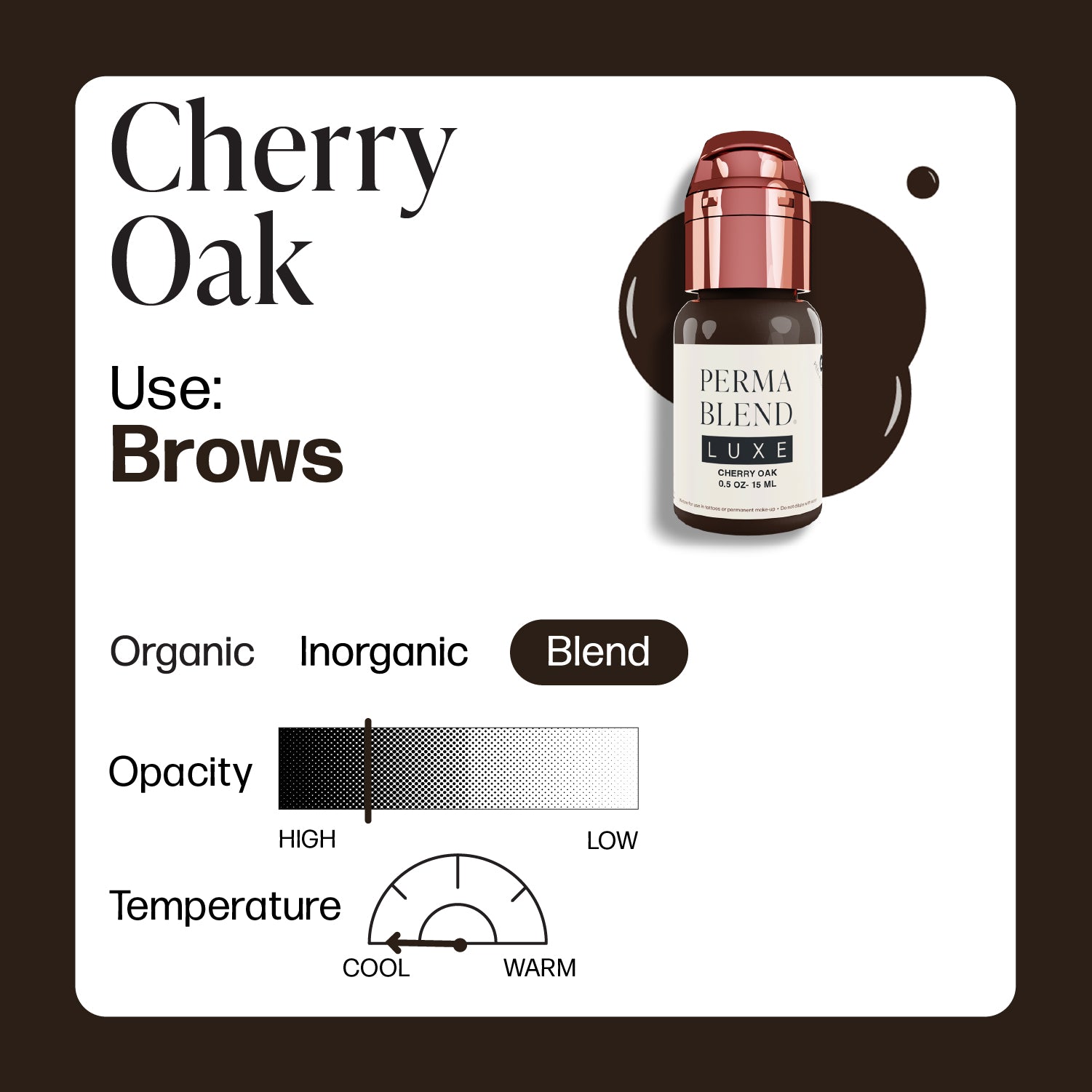 Perma Blend Luxe PMU Ink - Cherry Oak 15ml - mrpmu