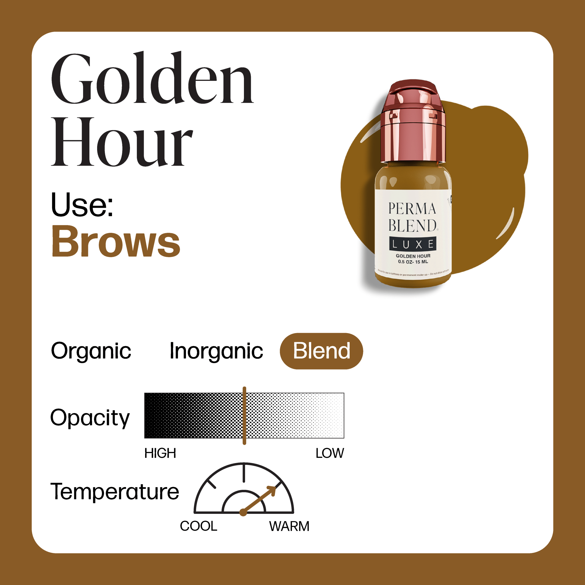 Perma Blend Luxe PMU Ink - Golden Hour 15ml - mrpmu