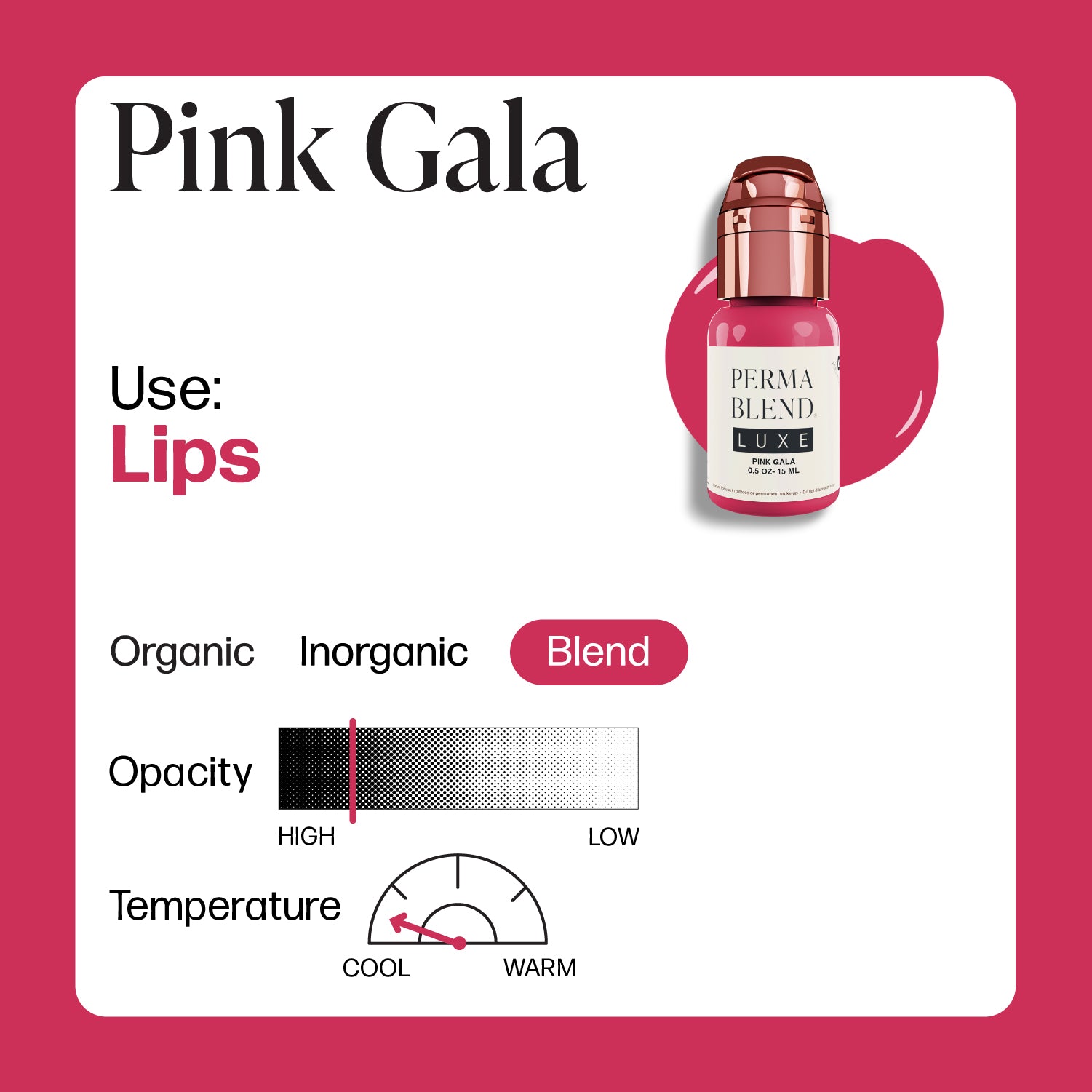 Perma Blend Luxe PMU Ink - Pink Gala 15ml - mrpmu