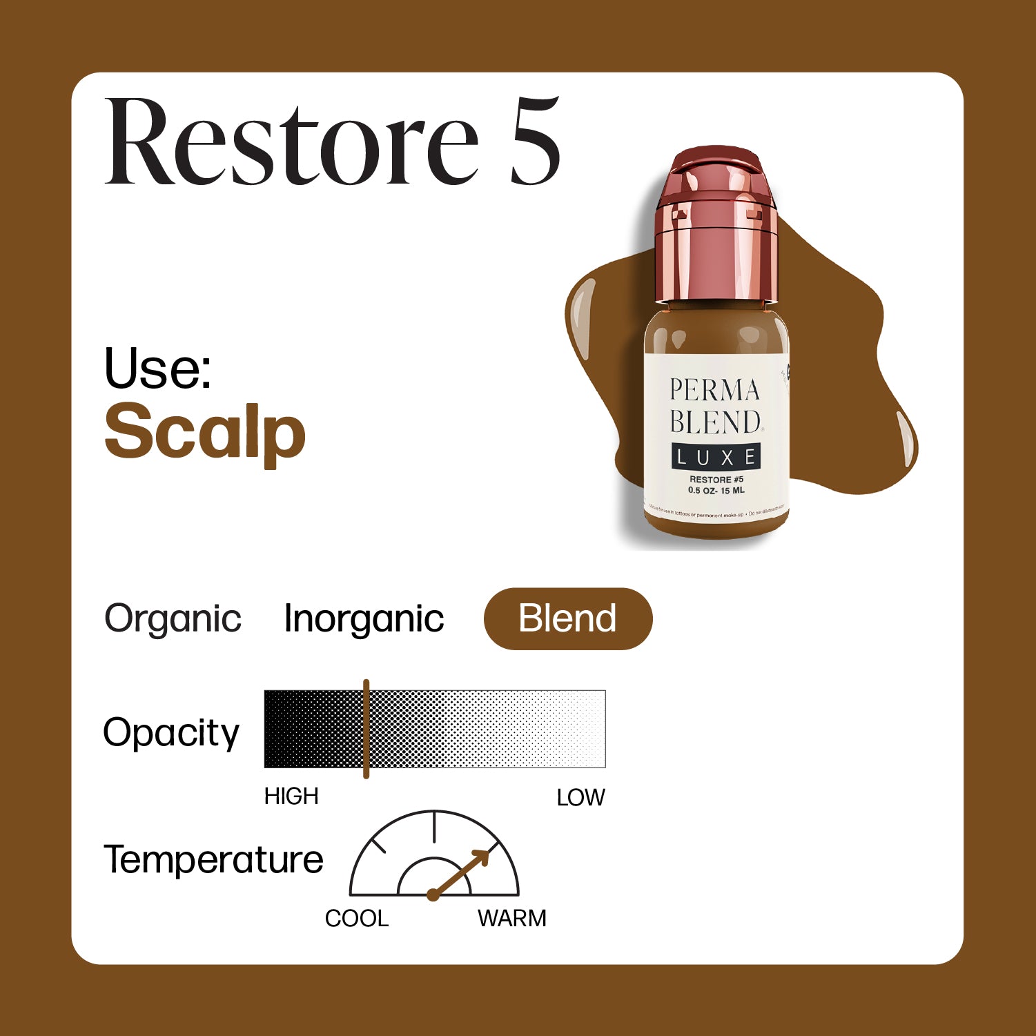 Perma Blend Luxe PMU Ink - Restore #5 15ml - Mr.PMU