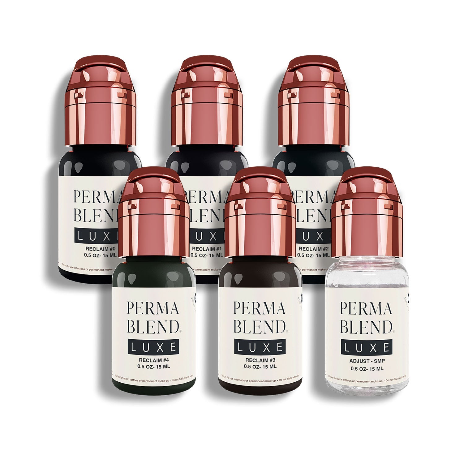 Perma Blend Luxe PMU Ink - Stevey G. Reclaim Set - 6x15ml - mrpmu