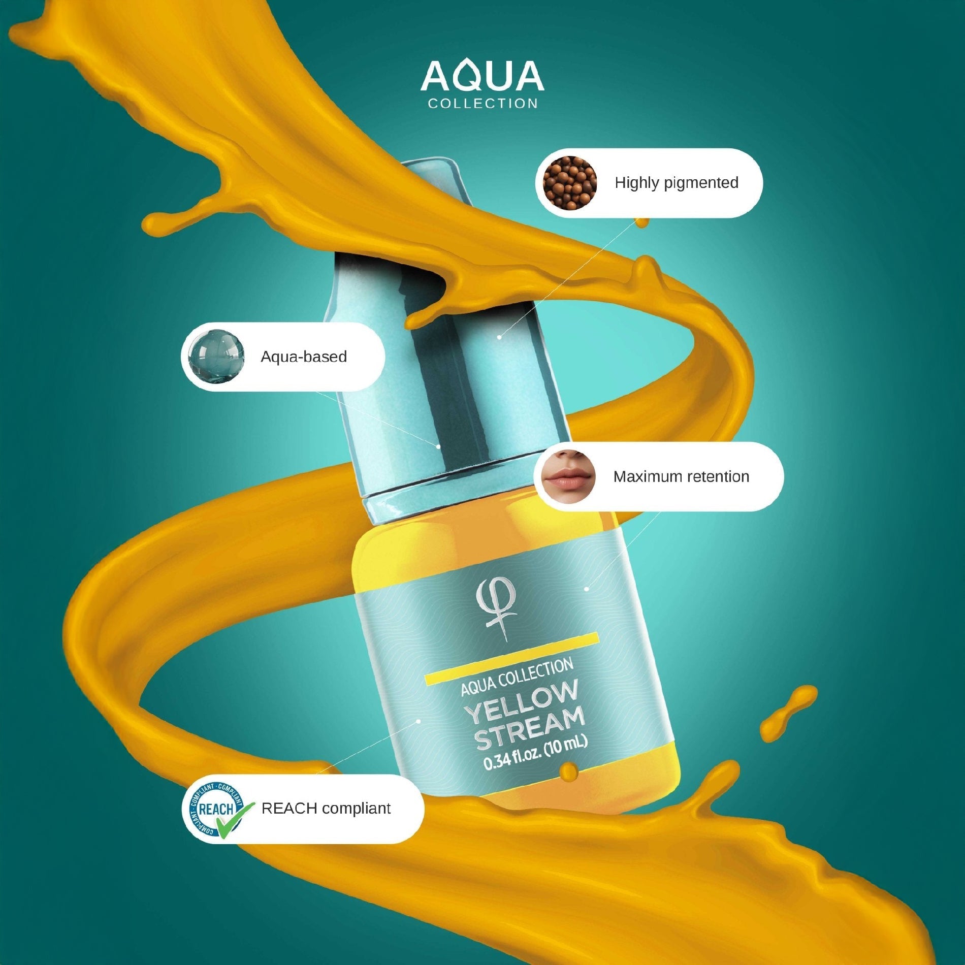 Yellow Stream PMU pigment 10ml - Mr.PMU