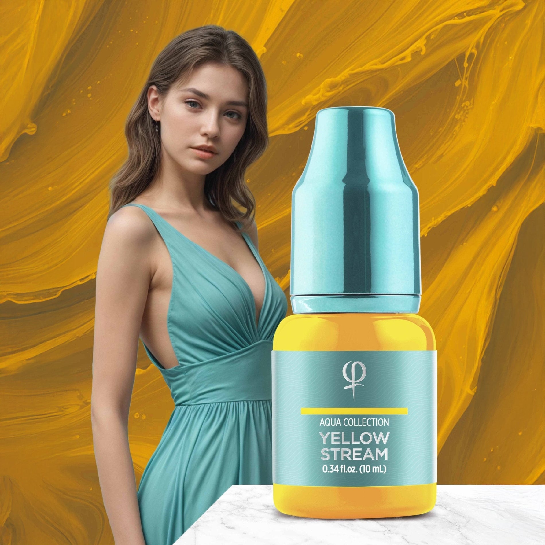 Yellow Stream PMU pigment 10ml - Mr.PMU