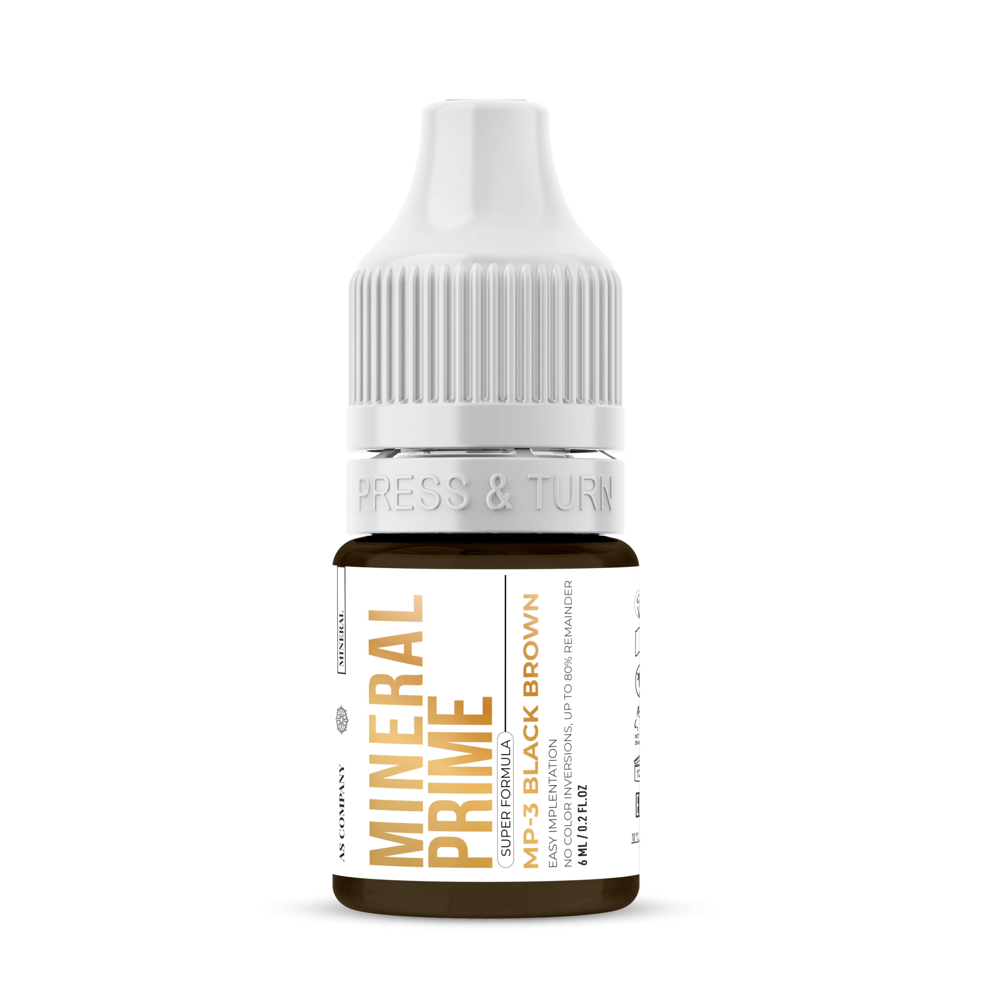 AS PIGMENTS - MP3 Black Brown – Mineral Prime SUPER Formula 6 ml