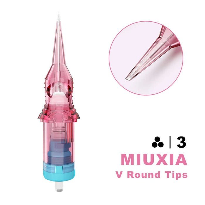 Emalla - Cartușe MIUXIA Premium vârf în V și vârf rotund 20buc - Mr.PMU