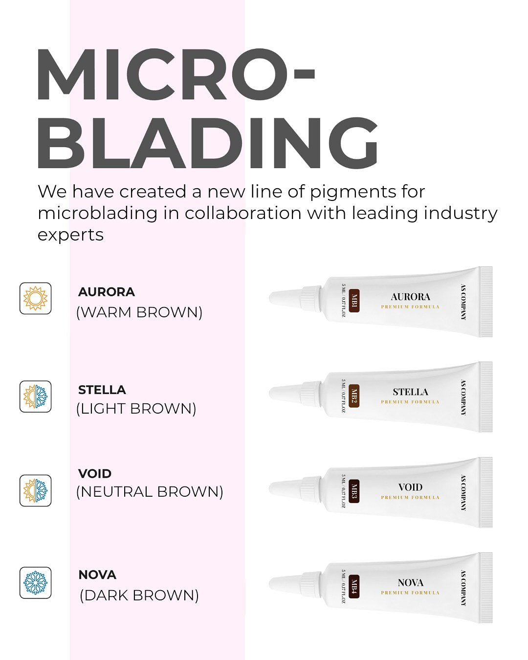 AS Pigments - MB1 AURORA (Microblading Pigment), 5ml