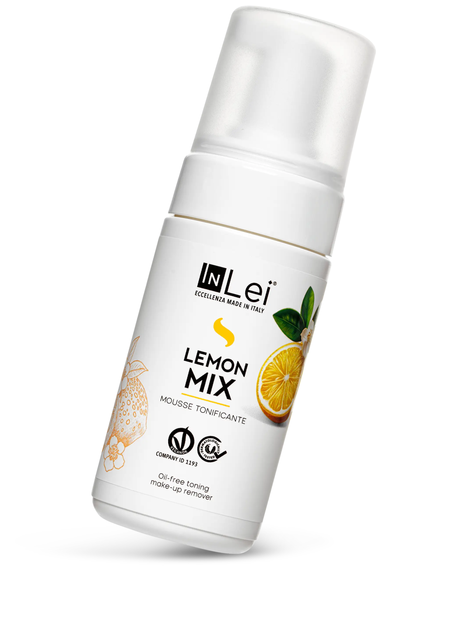 MOUSSE LEMON MIX demachiant tonifiant pentru gene, sprâncene și față 100ml - Mr.PMU