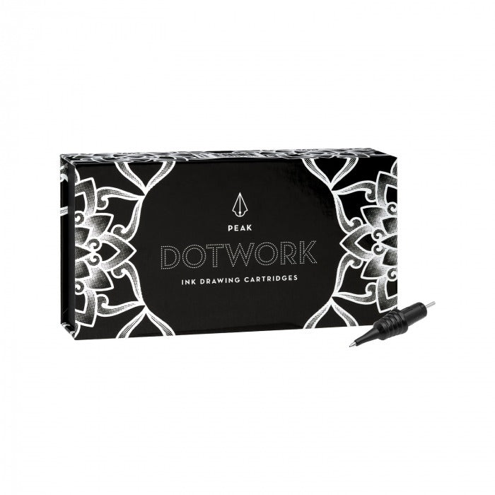 Cutie cu 20 de cartușe de cerneală pentru desen Peak Dotwork - mrpmu