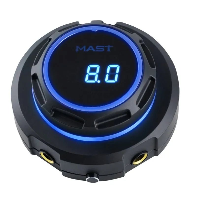 Alimentator pentru tatuaje Dragonhawk Mast Halo cu dublă mod de pornire pentru mașini de tatuat - mrpmu