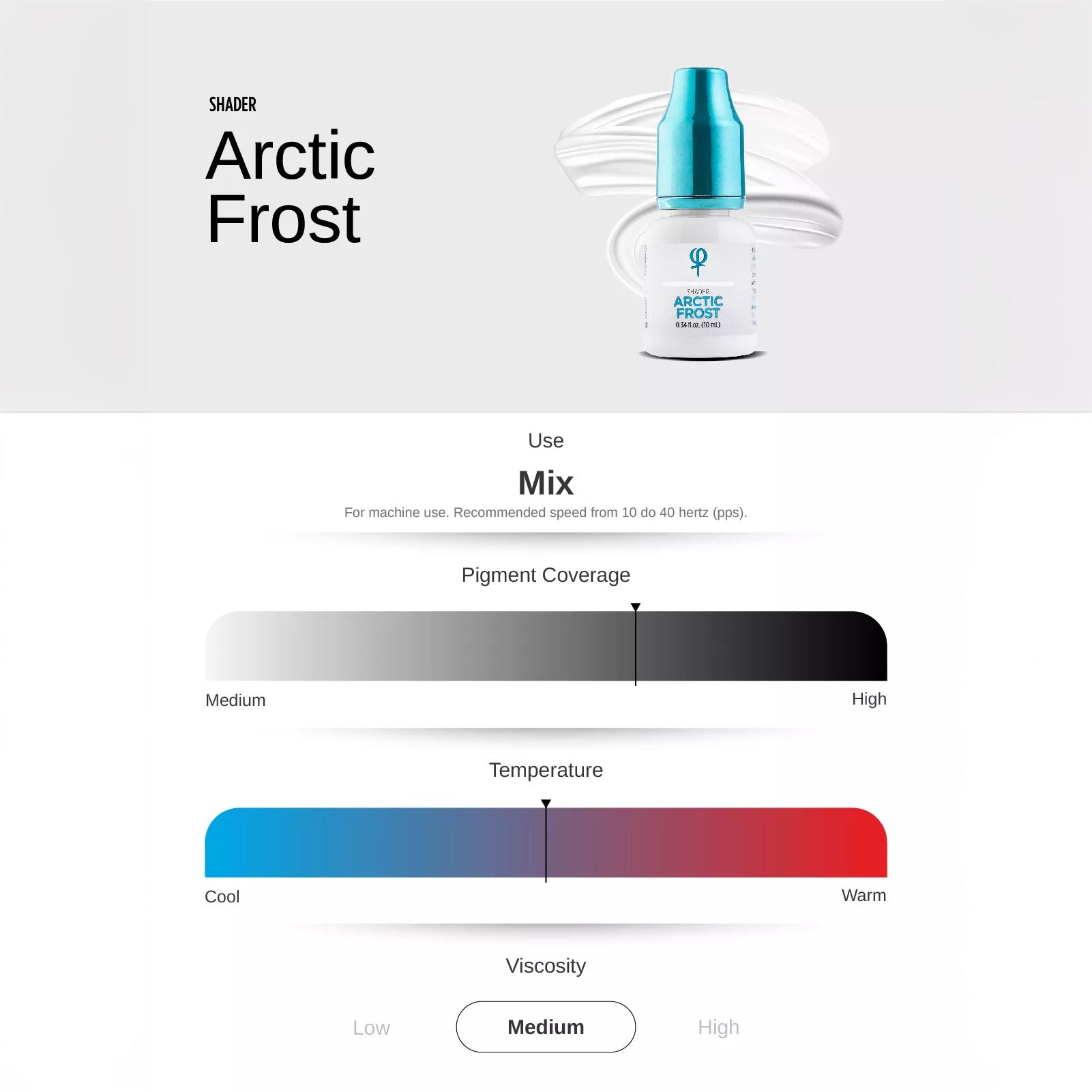 Pigment Arctic Frost PMU Mix Shader 10ml - mrpmu