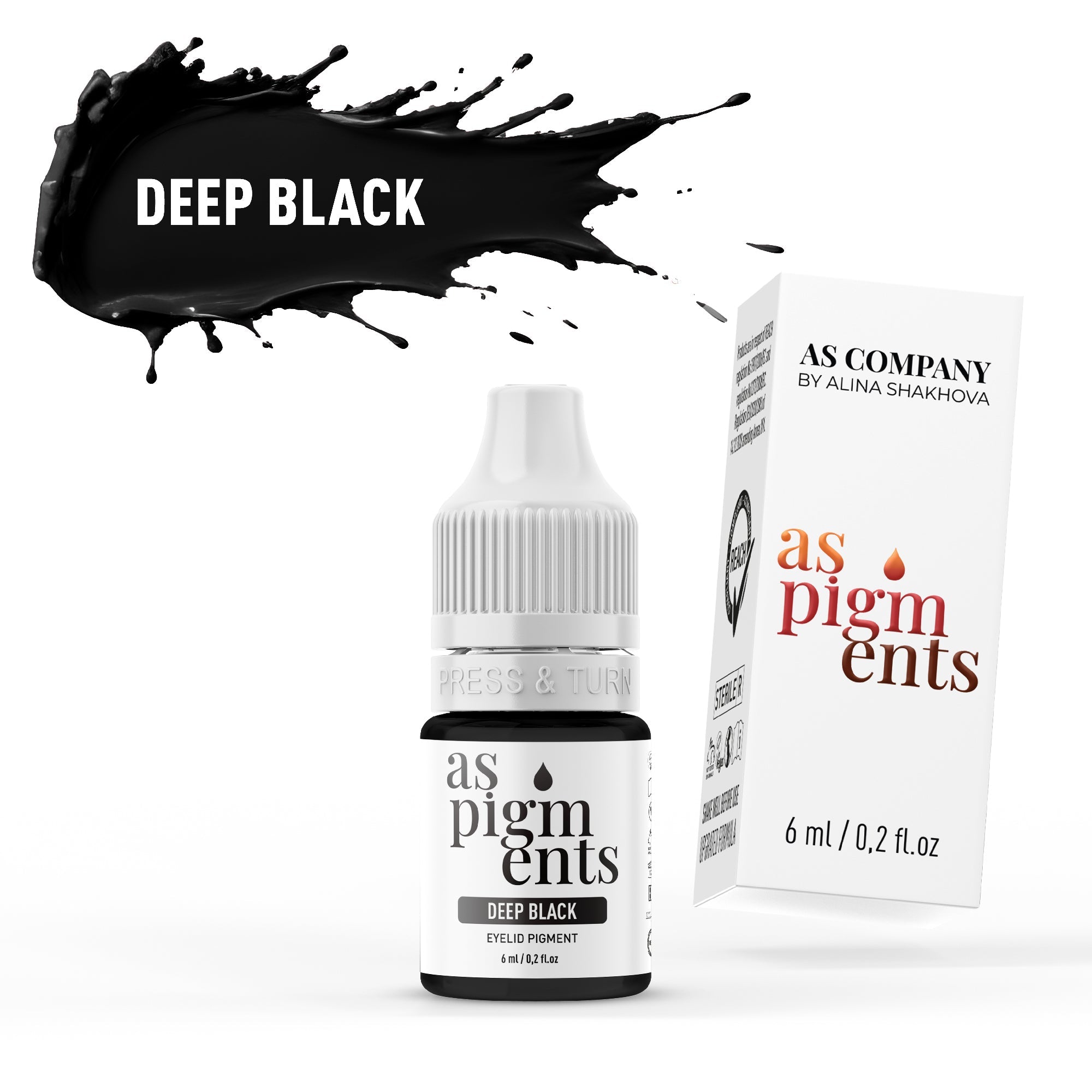 AS Pigments - DEEP BLACK Eyelid Pigment - mrpmu