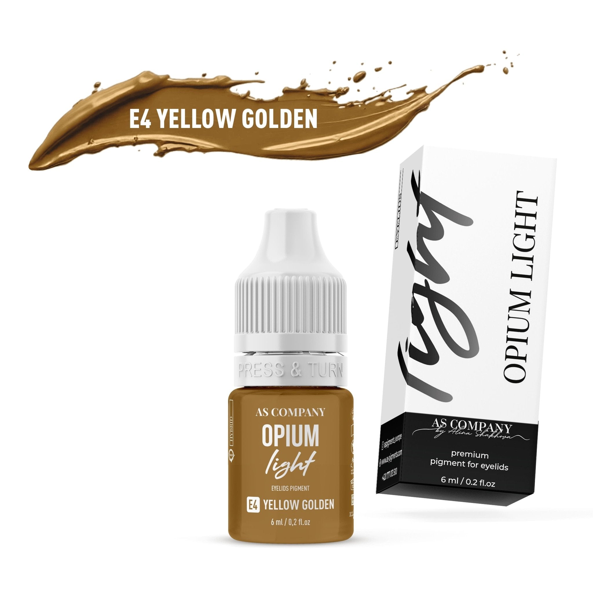 AS Pigments - E4 AUR GALBEN 6ml - Mr.PMU