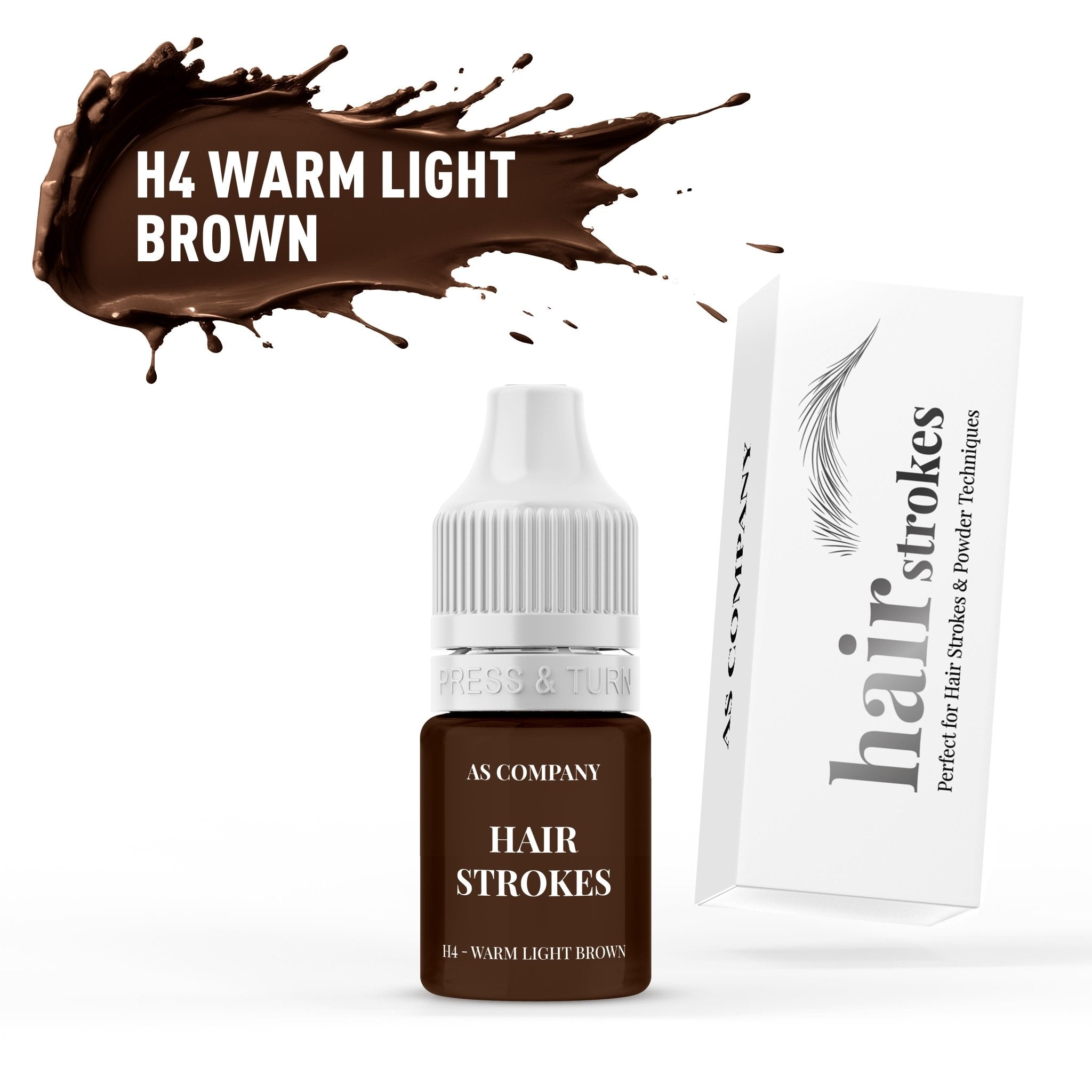 AS Pigments - H4 WARM LIGHT BROWN Fire de Păr 6 ml - Mr.PMU