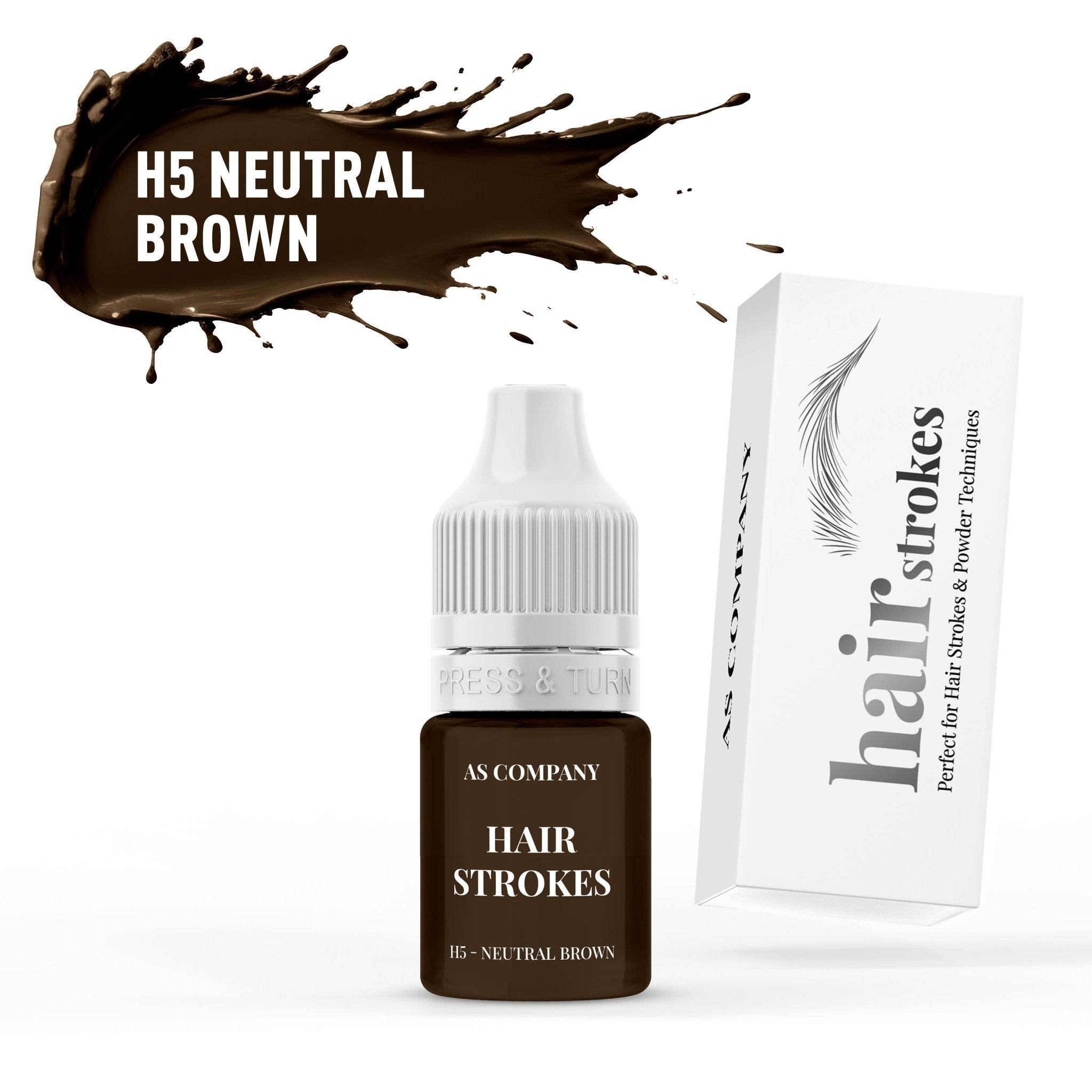 AS Pigments - H5 NEUTRAL BROWN Hair Strokes 6 ml - Mr.PMU