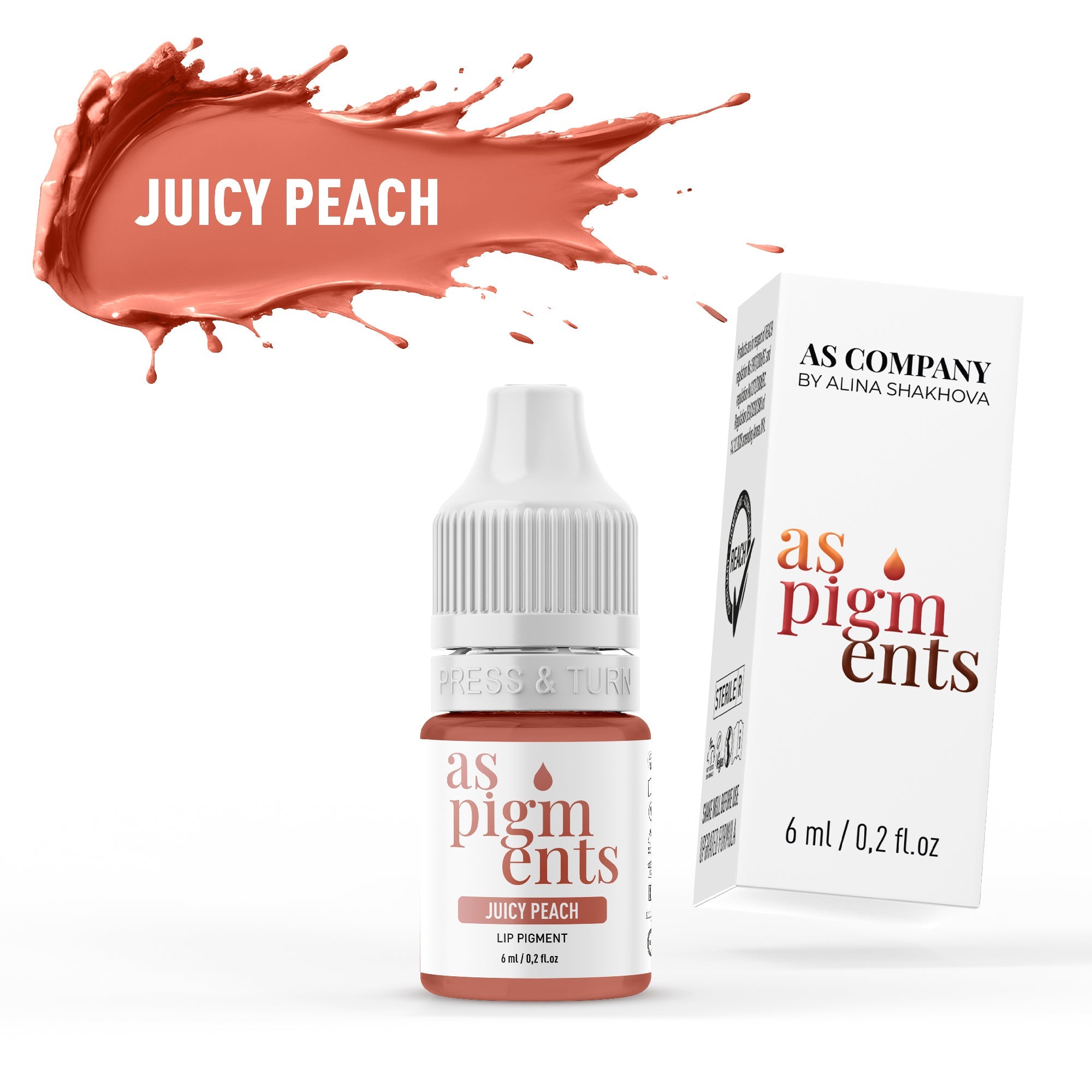 AS Pigments - Pigment Buze JUICY PEACH - mrpmu
