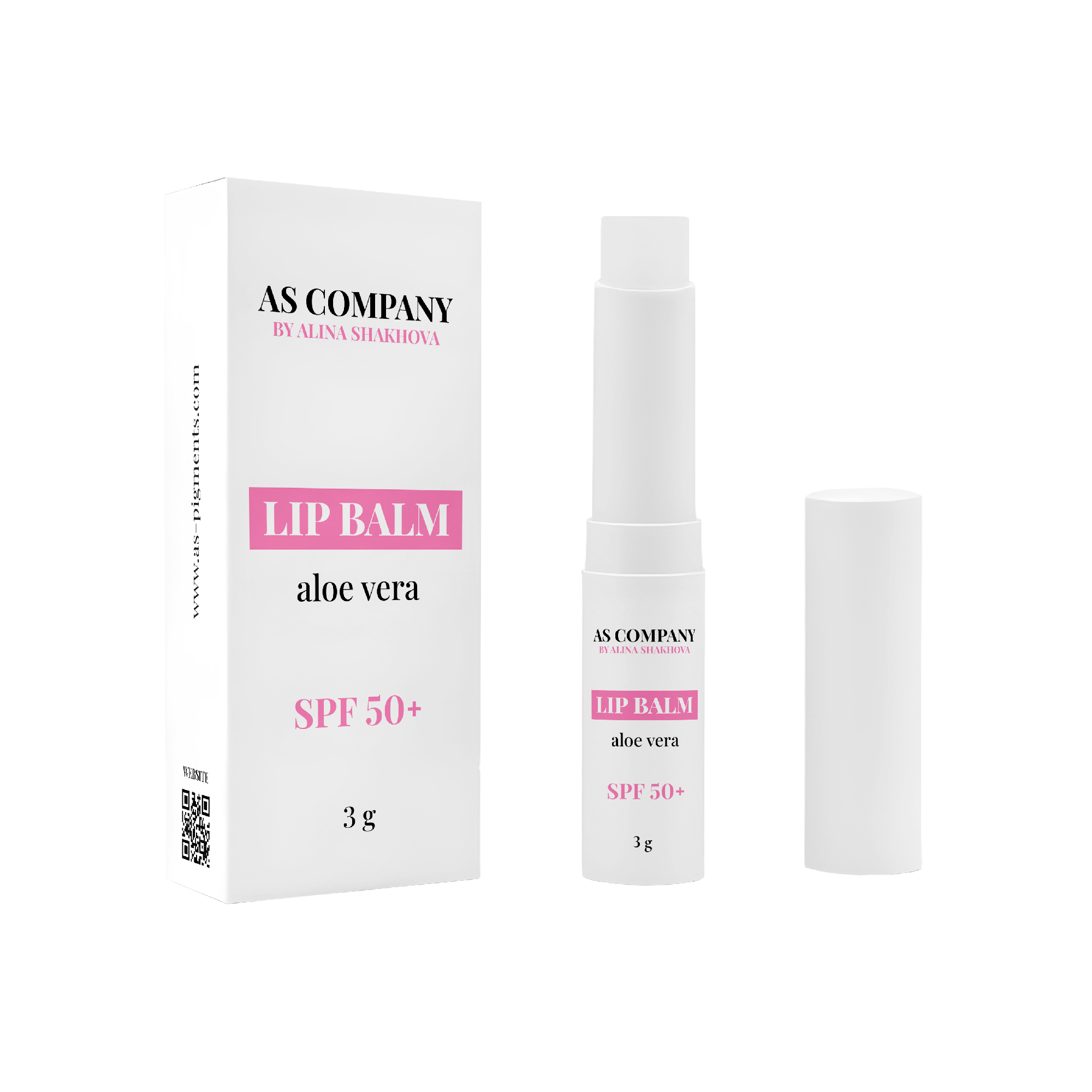 AS Pigments - Lip Balm Aloe Vera SPF 50 - mrpmu