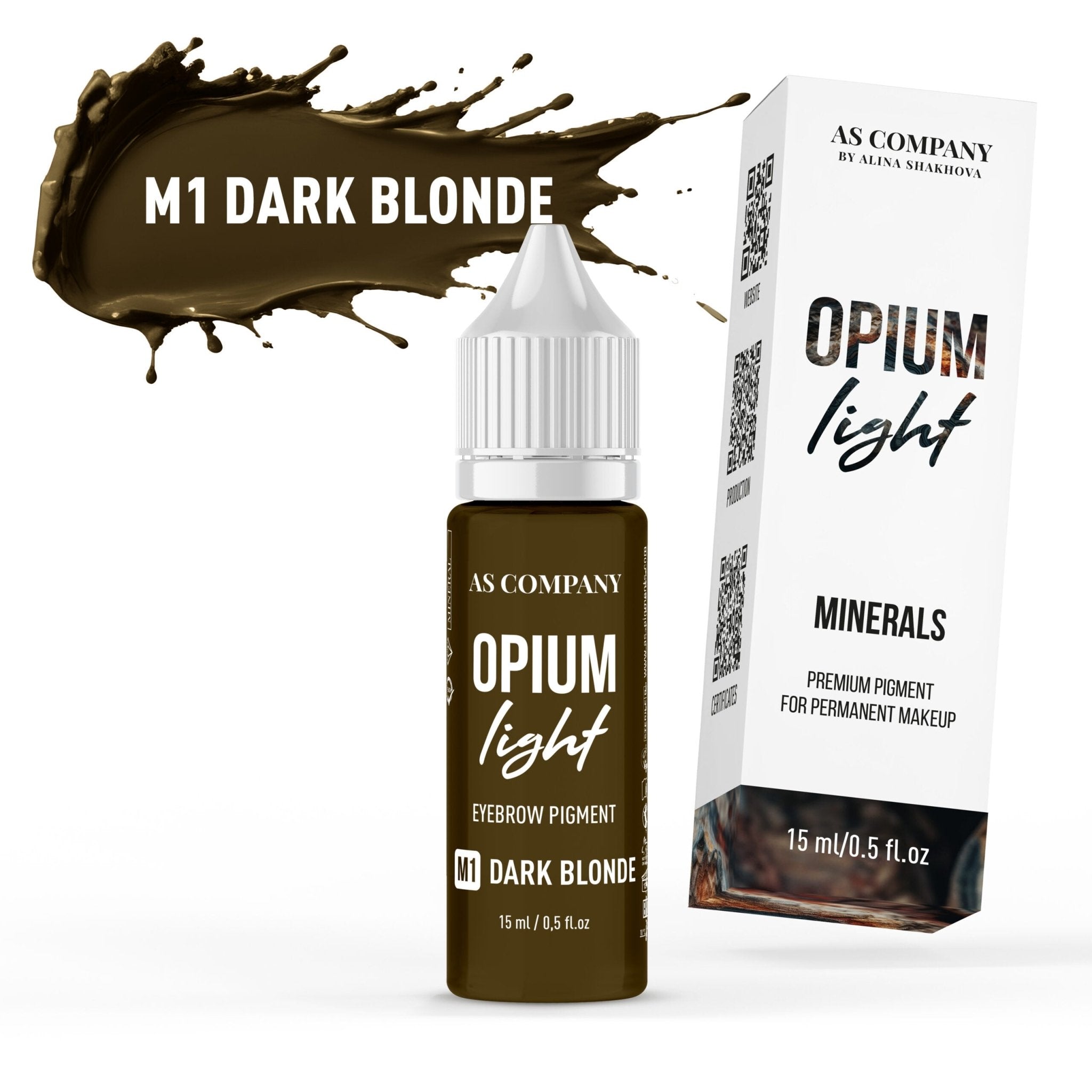 AS Pigments - Pigment mineral pentru sprâncene M1 DARK BLONDE (OPIUM LIGHT) - mrpmu