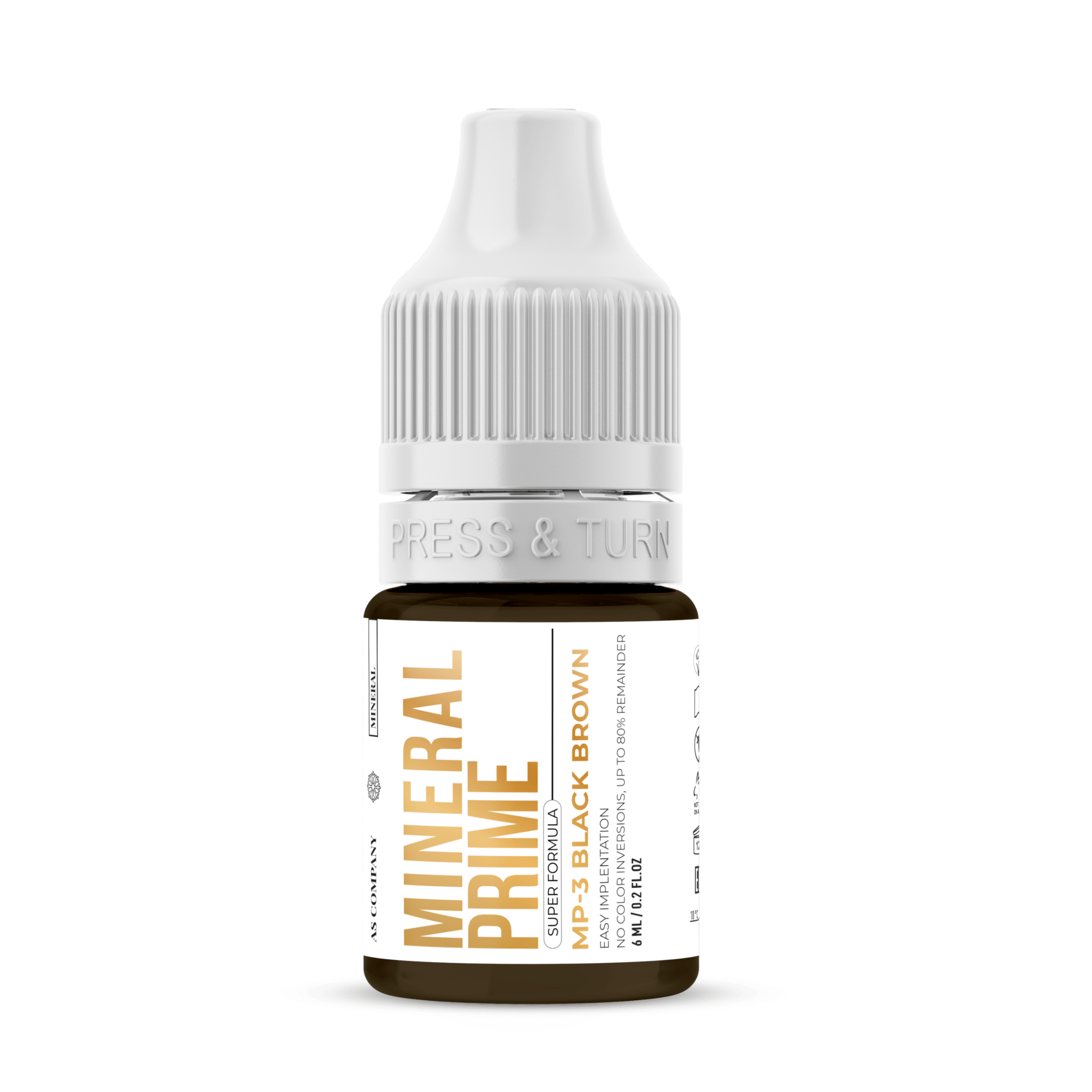 AS PIGMENTS - MP3 Black Brown – Mineral Prime SUPER Formula 6 ml - Mr.PMU