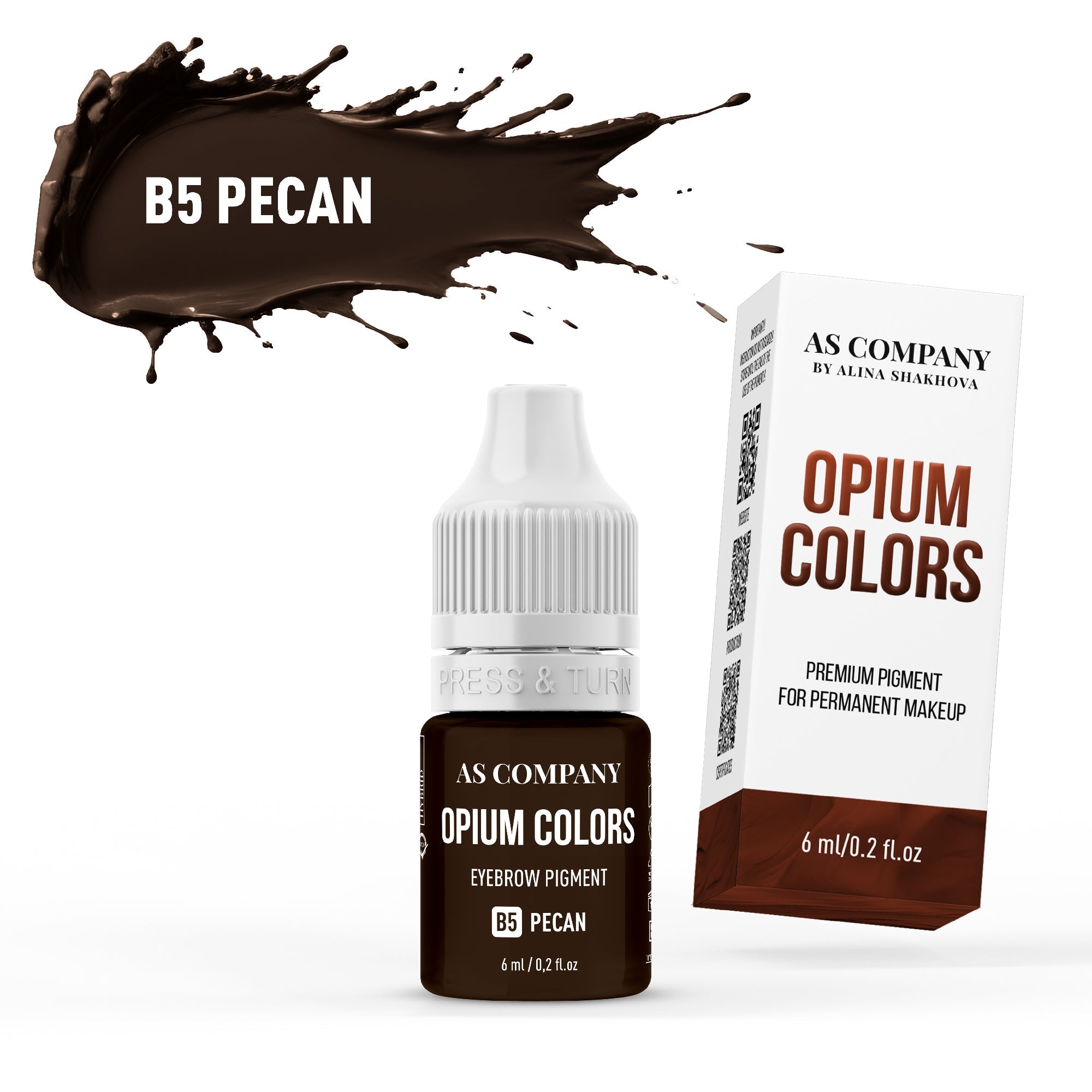 AS Pigments - OPIUM COLORS B5 PECAN pigment pentru sprâncene - mrpmu