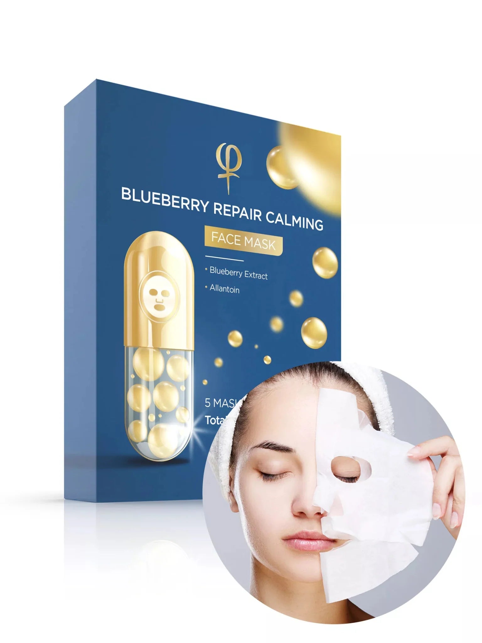 Blueberry Repair Calming Face Mask 1 x 5pcs - Premium PhiSeller