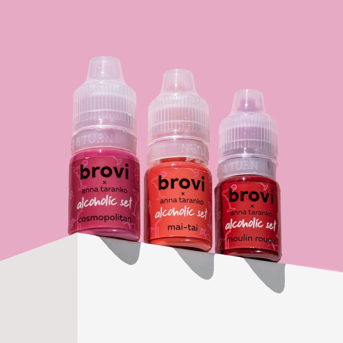 Pigmenți Brovi PMU - Set alcoolic 3 x 5ml - Mr.PMU