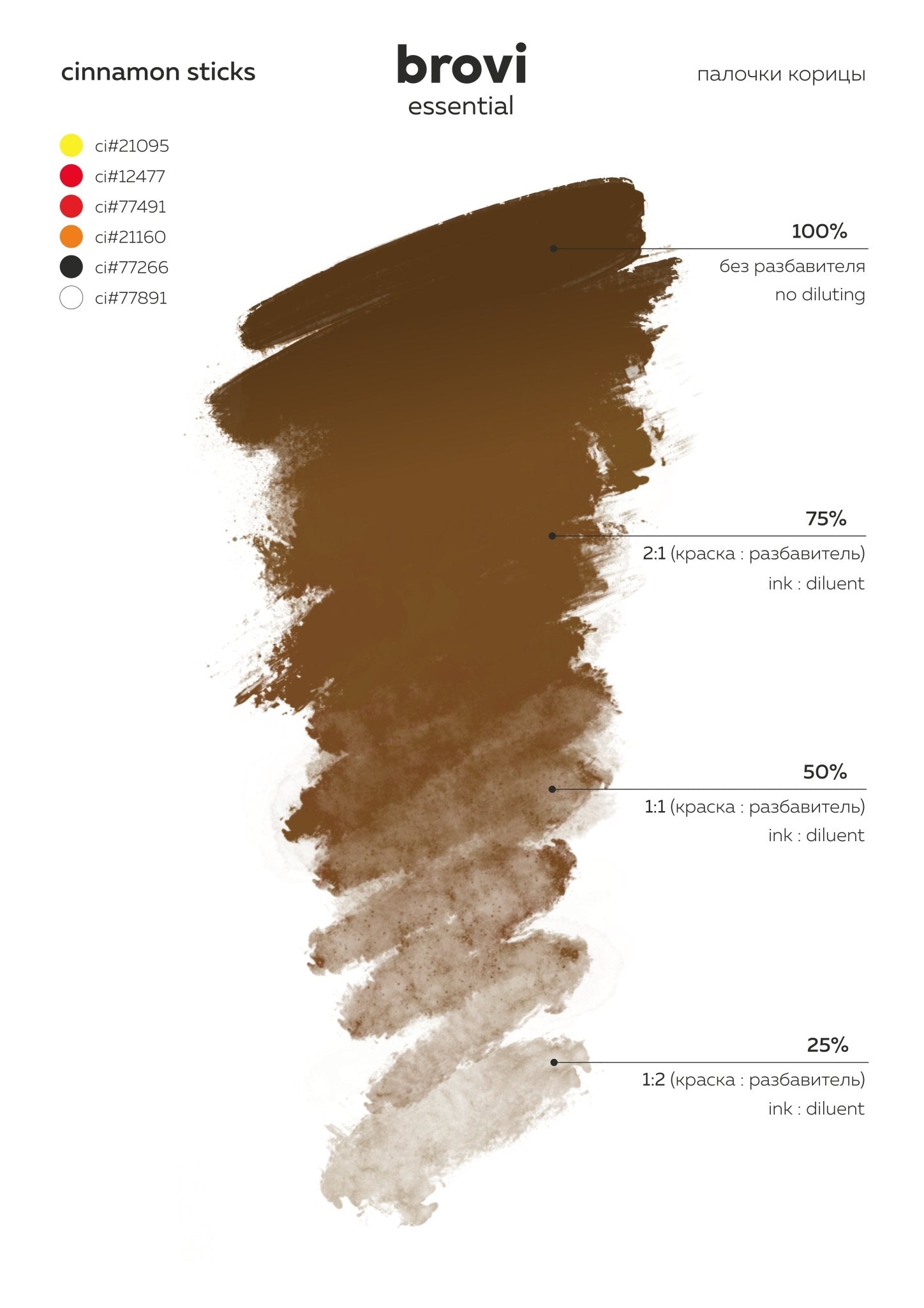 Brovi PMU Pigments - Cinnamon Sticks - Mr.PMU