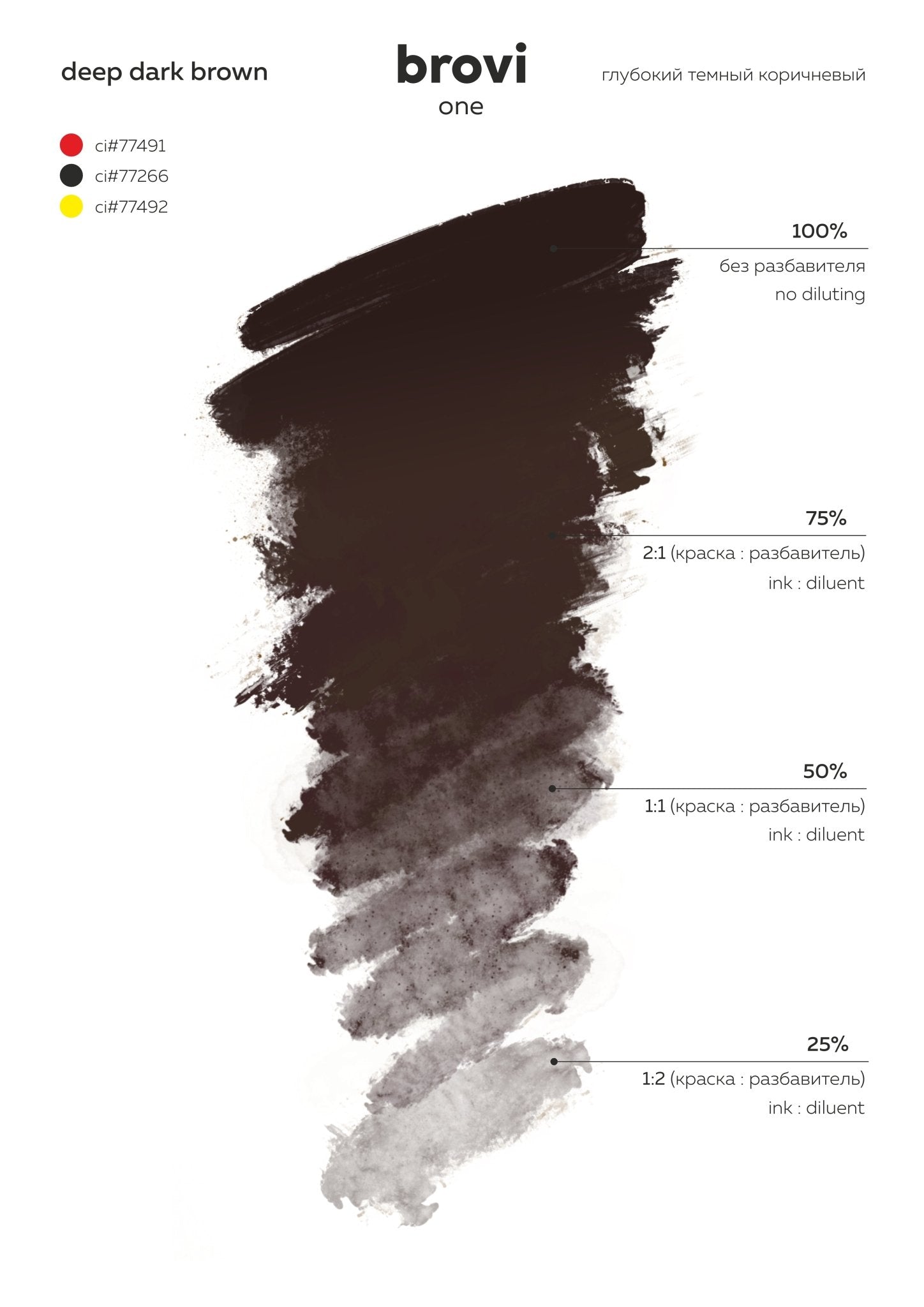 Brovi PMU Pigments - Deep Dark Brown - Mr.PMU