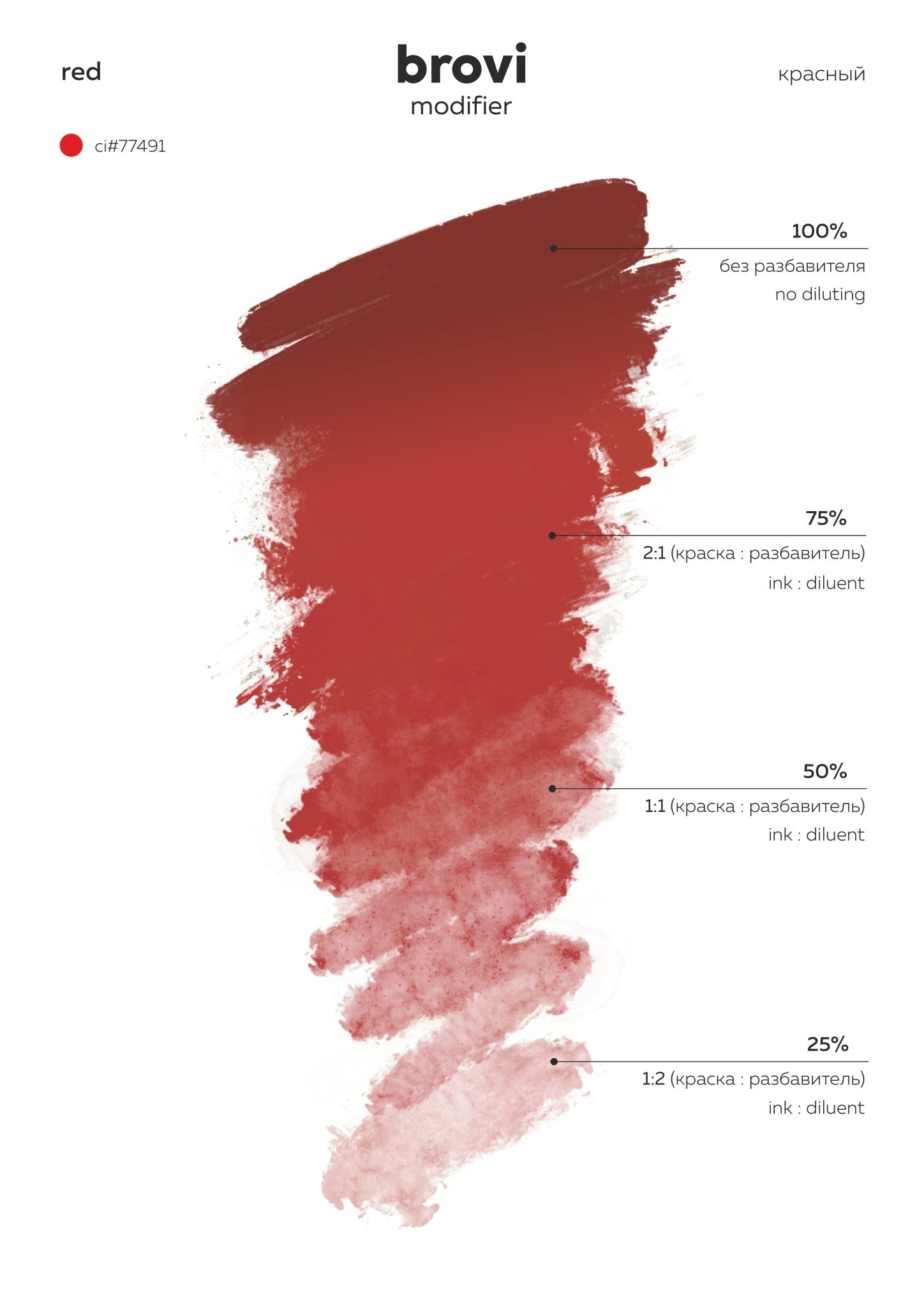 Brovi PMU Pigments - Red - Mr.PMU