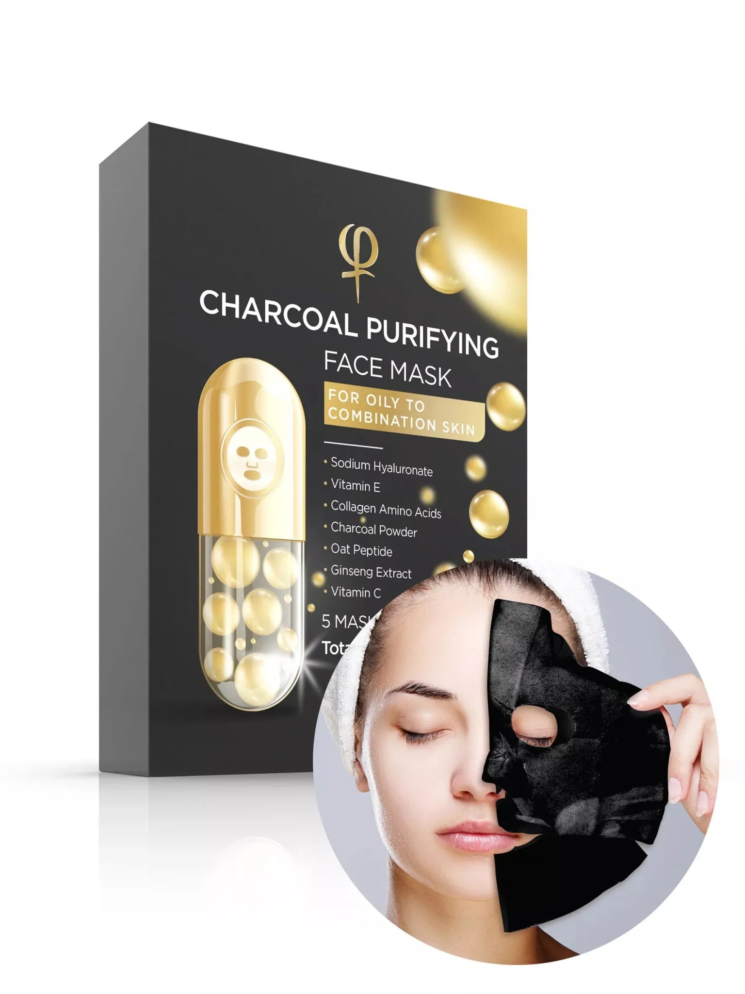 Charcoal Purifying Face Mask 1 x 5pcs - Premium PhiSeller