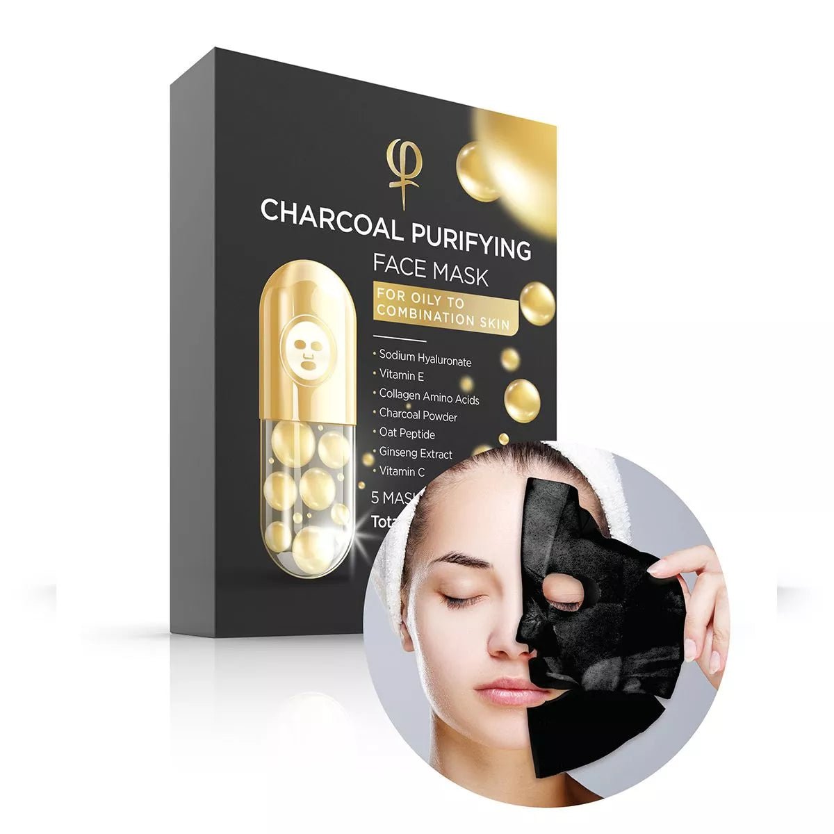 Charcoal Purifying Face Mask 1 x 5pcs - Mr.PMU