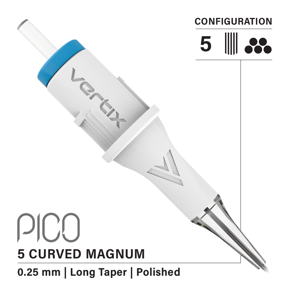 Pachet de 20 cartușe Vertix Pico Magnum Curved Long Taper - mrpmu