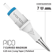 Pachet de 20 cartușe Vertix Pico Magnum Curved Long Taper - Mr.PMU