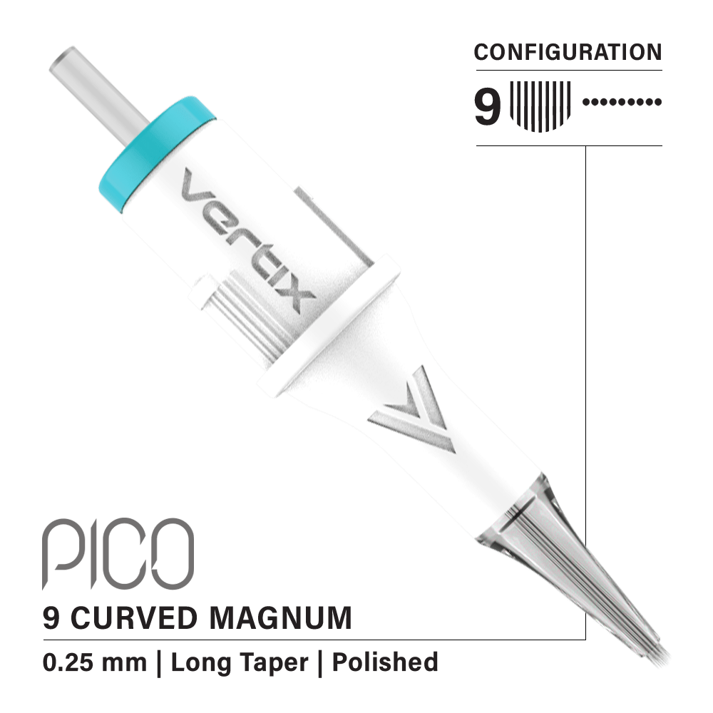 Pachet de 20 cartușe Vertix Pico Magnum Curved Long Taper - mrpmu