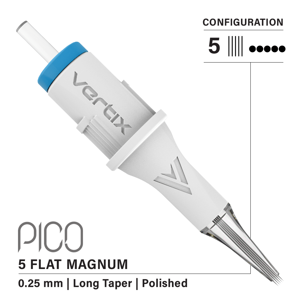 Pachet de 20 de cartușe Vertix Pico Magnum Flat Long Taper - mrpmu