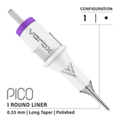 Pachet cu 20 de cartușe Vertix Pico Round Liner Long Taper - mrpmu