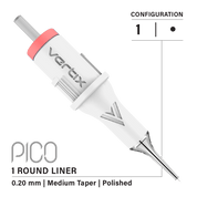 Set de 20 cartușe Vertix Pico Round Liner Medium Taper - mrpmu