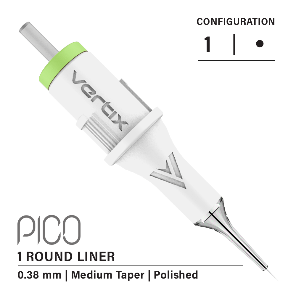 Set de 20 cartușe Vertix Pico Round Liner Medium Taper - mrpmu
