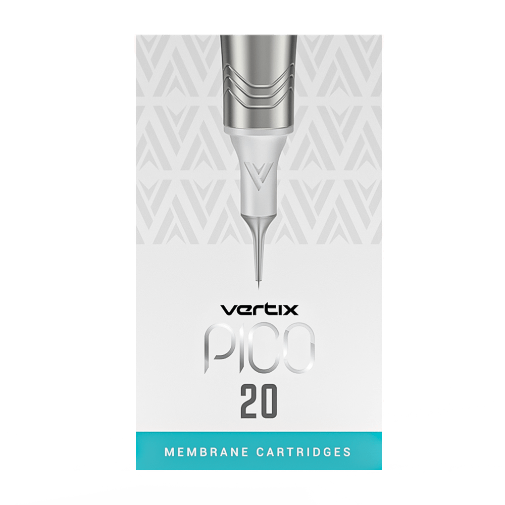 Confezione da 20 cartucce Vertix Pico Round Liner Sloped Long Taper - mrpmu