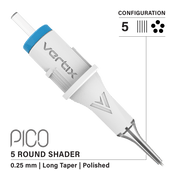 Pachet de 20 cartridge Vertix Pico Round Shader Long Taper - mrpmu